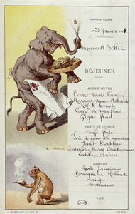 قائمة من الدرجة الأولى من بطانة "L&39;Armand Behic" ، 23 يناير 1901 بواسطة أ. فيمار